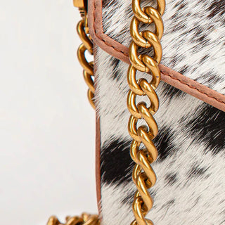 Loyal West On the Go Mini Chain Bag- (Black and White)