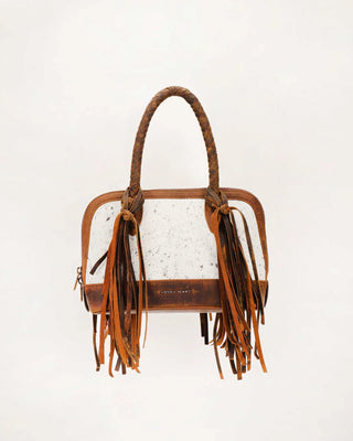 Loyal West Suave Medium Cowhide Bag (Black and White)