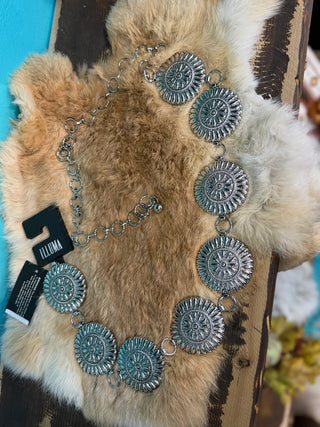 ILLUMA CIRCLE cCONCHO BELT(SILVER)-ICH-84251ASL