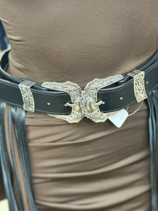 One Size Fringe Belt(Black)-PB7587