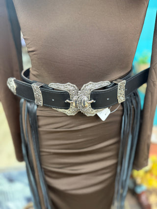 One Size Fringe Belt(Black)-PB7587