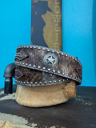 Nocona Pro Series Men’s Western Calf Hair Belt - (Brown) N2506808