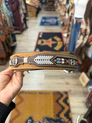 Nocona Men’s Western Concho Belt - (Brown) N210003502
