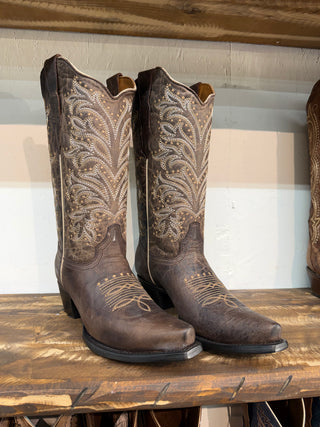 Circle G By Corral Ladies Brown Embroidery Traid - L6322