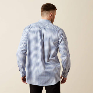 Ariat Men’s Brett Wrinkle Free Fitted Button Up-(Grey)10065804
