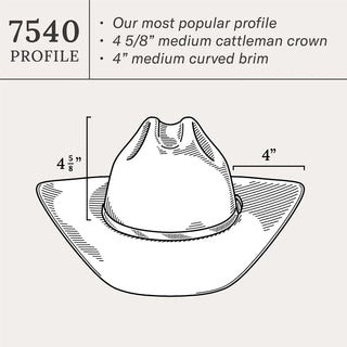 Stetson 6x Chocolate Skyline Felt Hat