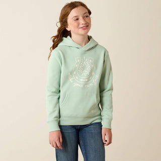 Ariat Girls Make Your Own Luck Hoodie(Silt Green)-10071170
