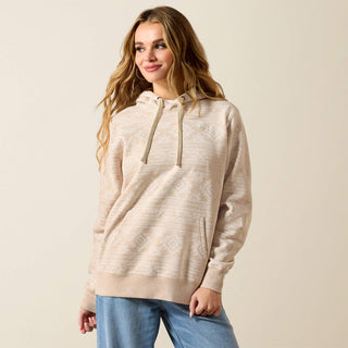 Women Ariat Logo 2.0 Hoodie(KHAKI HEATHER SOUTHWEST PRINT)-10071409