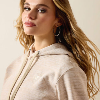 Women Ariat Logo 2.0 Hoodie(KHAKI HEATHER SOUTHWEST PRINT)-10071409
