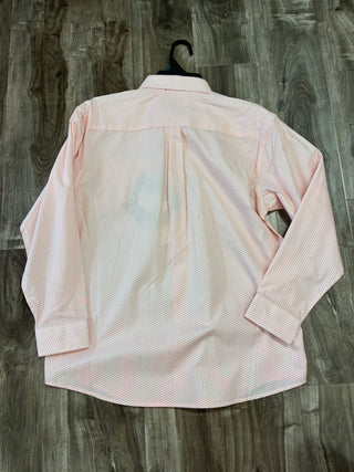 Panhandle Boys Micro Geo Long Sleeve Snap Shirt (Coral) PBR2S03796