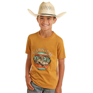 Rock & Roll Boys Dale Brisby Graphic T-Shirt (Mustard) BB21T03685