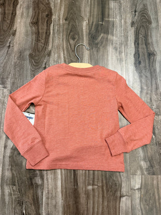 Wrangler Kids Long Sleeve Cowboy Shirt (Rust) 112354214