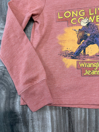 Wrangler Kids Long Sleeve Cowboy Shirt (Rust) 112354214