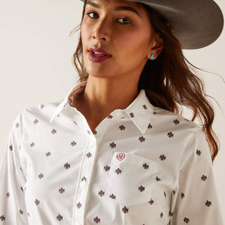 Ariat Ladies Wrinkle Free Kirby Thunderbird Print Button Shirt 10047236