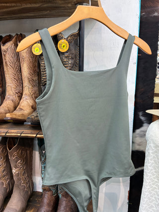 Square Neck Bodysuit -FT5784