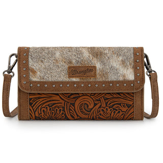 Wrangler Genuine Cowhide Crossbody Bag (Brown) WG252-C012