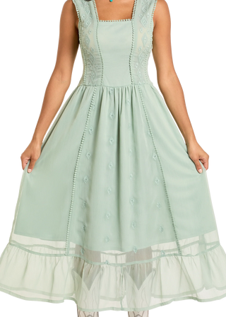 Panhandle Slim Women’s Embroidered Maxi Dress (Olive) LWD0R06377