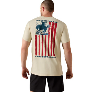 Ariat Men's Split Freedom Painted Graphic Natural T-Shirt 10071200