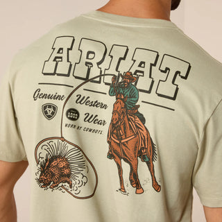 Ariat Men's Porcupine Posse Elm Beige T-Shirt 10071196
