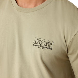 Ariat Men's Porcupine Posse Elm Beige T-Shirt 10071196
