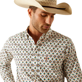 Ariat Judas Blue Fitted Button Down Shirt 10054744