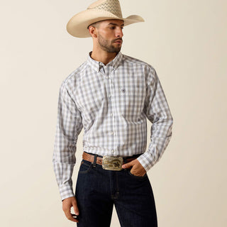 Men Pro Series Phoenix Classic Fit Shirt (White Plaid) 10071614
