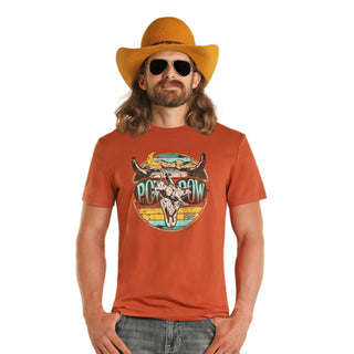 Dale Brisby X Rock&Roll Pow Pow Graphic Tee(Rust)-BU21T03692