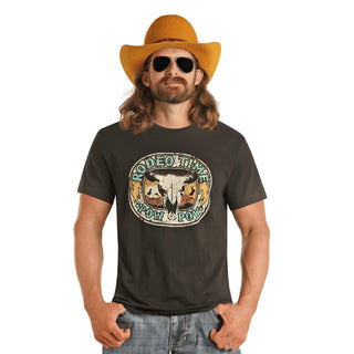 Dale Brisby X Rock&Roll Rodeo Time Pow Pow Tee(Black)-BU21T04422