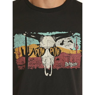 Dale Brisby X Rock&Roll Pow Pow Tee(Black)-RRUT21R06E