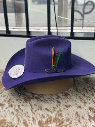 Stone 100x Roper Felt Hat (Purple)