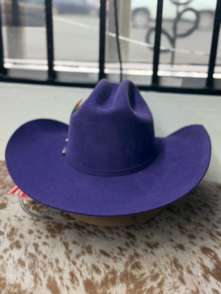 Stone 100x Roper Felt Hat (Purple)