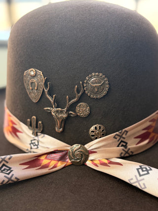 Stone Open Crown Felt Hat (Cafe) 81334/34