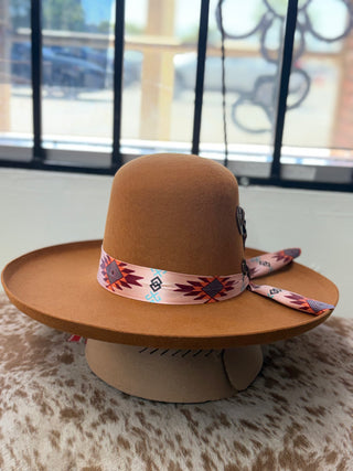 Stone Open Crown Felt Hat (BRONCE) 8138/34