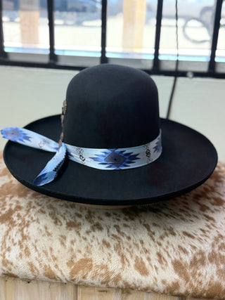 Stone Open Crown Felt Hat (BLACK) 8136/34