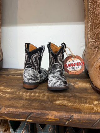 Toddler Square Toe Genuine Cowhide Boot (Natural) 400528