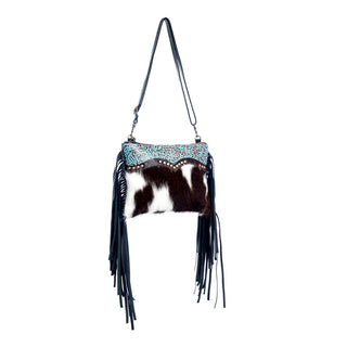 Mescalaro Hill Leather & Hairon Bag In Coal(S-9900)