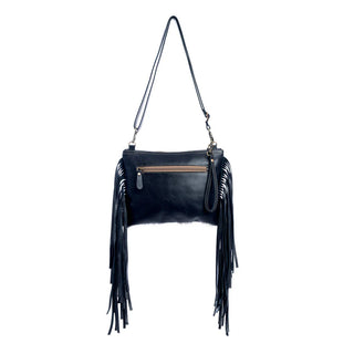 Mescalaro Hill Leather & Hairon Bag In Coal(S-9900)