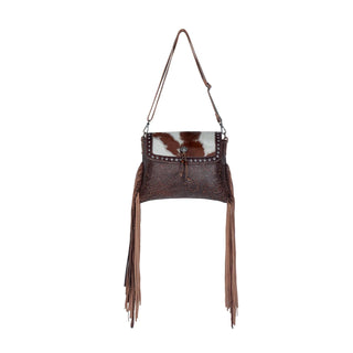Myra Carved Blossoms Leather & Hairon Bag(S-3339)