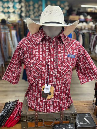 Panhandle Slim SS 2Pkt Snap Shirt(Red)-RMN3S08930