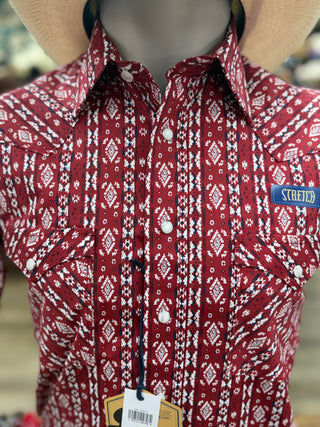 Panhandle Slim SS 2Pkt Snap Shirt(Red)-RMN3S08930