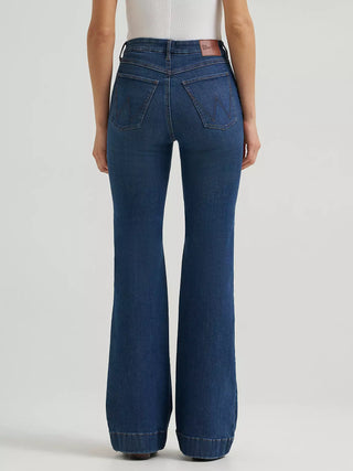WOMEN'S WRANGLER BESPOKE HIGH RISE TROUSER JEAN(BLUE)-112387892