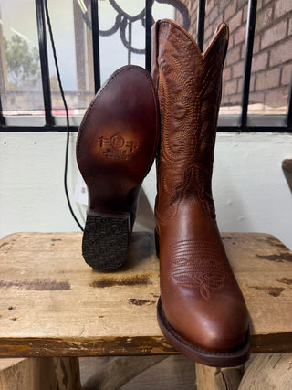 Circle G Men’s Triad Embroidered Round Toe Boot (Shedron) L6456