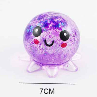 SUGAR KNEAD DOUGH OCTOPUS SQUISHY TOY  12 UNITS , Z 40109: -