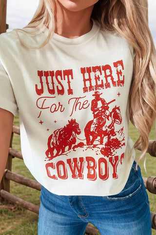 Women’s Western Print T-Shirt (Red/White)