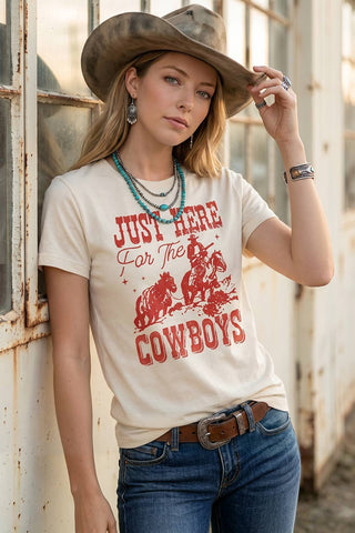 Women’s Western Print T-Shirt (Red/White)
