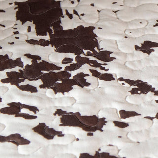 Wrangler Cowhide Quilt Set: Queen